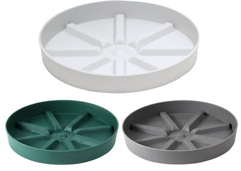 3 Soucoupes pour Pla ntes, Soucoupe pour Pot de Fleur, Soucoupes pour Pots de Fleurs pour Pl Antes,Plateaux de Planteur,Plateaux de Planteur, Plateaux de Planteur pour Intérieur, Extérieur, Jardin