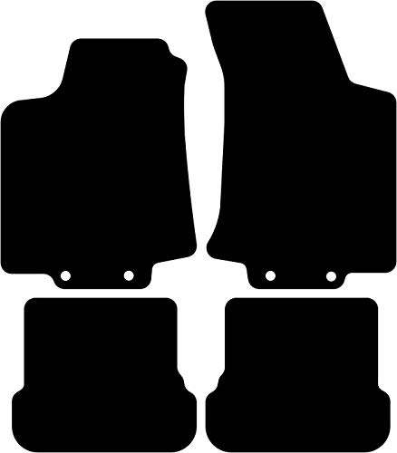 Kovvar Fußmatten passend für Volkswagen Golf 4 1997-2003 Passend zur Ausführung: Cabrio | Befestigungssystem: Clips (mit ovaler Öse) mit Schraube | Qualität: Basic