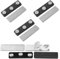 POFET Lot de 5 Porte-Badges magnétiques, étiquettes nominatives magnétiques adhésives, Badge magnétique pour Vestes, Revers, Chemises – 45 x 13 mm, Noir