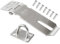 Litensh 4 inch Loquet de porte, Loquet de Cadenas Agrafe en acier inoxydable 304 de sécurité, fermoir de porte, loquet de verrouillage, Fermoir pour Cadenas, argenté