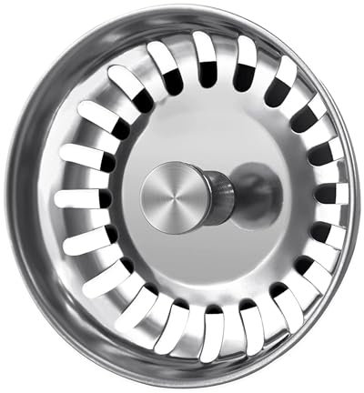 YOXITIXOT Kitchen Sink Plug Strainer, Stainless Steel Sink Plug Replacement,Universal Sink Drainer Plug, Hole Diameter 78mm