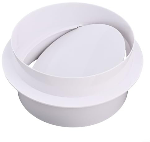 Vent Systems Rückschlagdämpfer, 80 mm – 200 mm, Rückstauklappe ABS, Luftstromk-Einsatz, Inline-Ventilator-Entlüftungsabweiser (150 mm)