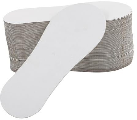 WEKADRIN 100stücke Sockeneinlagen Aus Karton Weiße Einleger Für Kurze Socken Pappsocken-displaykarten Für Aufbewahrung Und Präsentation Von Socken