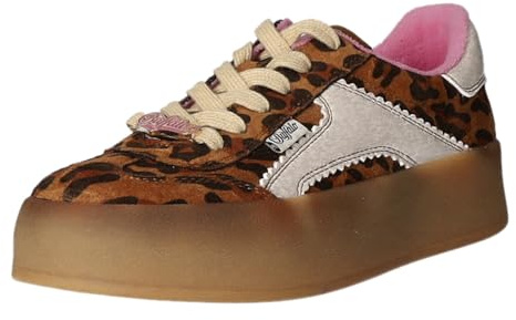 Buffalo Cajo - Leo/Pink/Weiß Kunstleder Weite Normal, Schuhgröße 40
