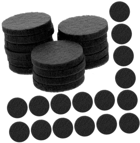 50 Stück Aromatherapie Pads aus Baumwolle für Diffusor Halskette | Runde Nachfüllpads, Schwarz, Weihnachten Feier, Geschenke zu Muttertag, Geburtstag und Jubiläum