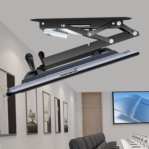 GDMDPTE Electric Ceiling TV Mount, Motorised, Motorized Riser Mount, Telescopic Ceiling TV Mount With Auto Lift