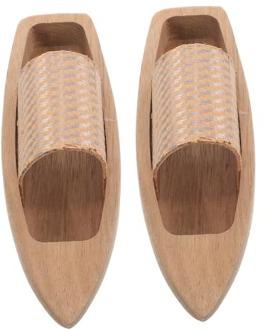 Beatifufu 2 Stück Holzkanu Modell Kleines Unvollendetes Holzboot mit Rustikalem Design Leicht für Heimdekoration oder Bastelprojekte aus Naturholz