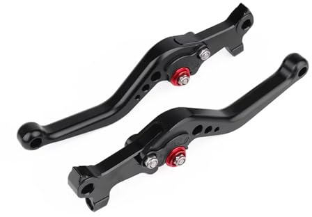 Kupplungshebel Kurze Bremshebel Für PIAGGIO/GILERA MP3 125/250/300/400/500 für Motorrad Control Griffe Links Rechts Spurstange(Black)