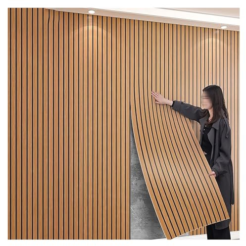 1 Rolle selbstklebende 3D-Holzwandpaneele, wasserfeste PVC-Wanddekoration for Abziehen und Aufkleben for TV-Hintergrund, Decke, Küche, Badezimmer