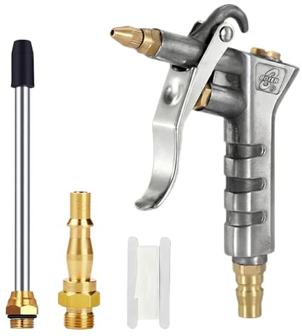 Air Blow Gun – Nozzle Duster with Sealing Ring and PTFE Tape | Zero Air Leak and Max Dust Blow – Perfect for Workshop, Auto, Home – for Pros and DIYers