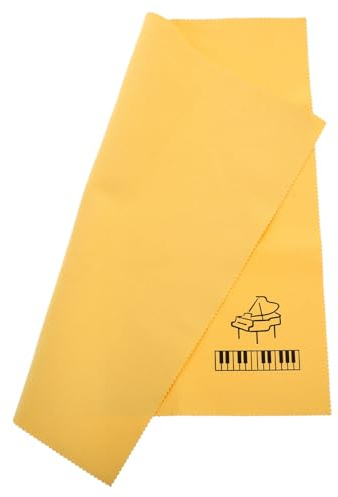 CHICAMPERA Klavier Putztuch aus Feinem Samt Waschbares Instrumenten Reinigungstuch Saugfähig und Staubentfernend für Musikstudio Gitarre Geige und Klarinette