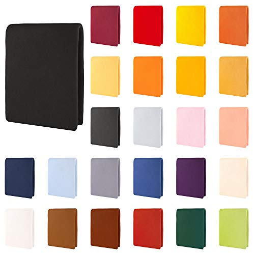 CelinaTex Aqua Wasserbett Boxspringbett Spannbettlaken 200x220-220x240 cm schwarz Baumwolle Bettlaken Elastan