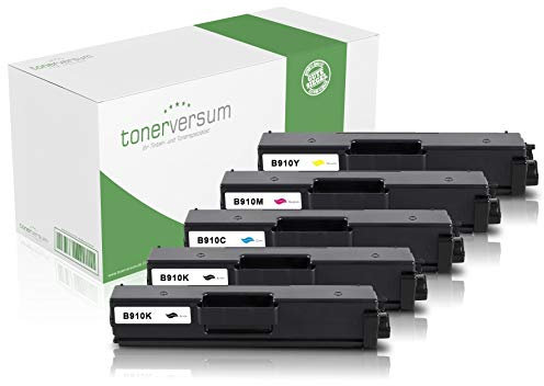 5 Toner kompatibel zu Brother TN-910 Schwarz Cyan Magenta Gelb für HL-L9310cdw HL-L9310cdwt HL-L9310cdwtt MFC-L9570cdw MFC-L9570cdwt Farblaserdrucker Multipack