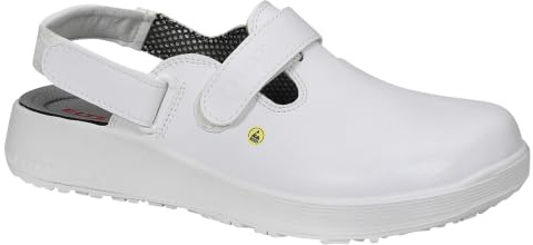 Berufsschuhe ELTEN MICHEL WHITE ESD OB, Herren, Clogs, leicht, weiß, ohne Kappe