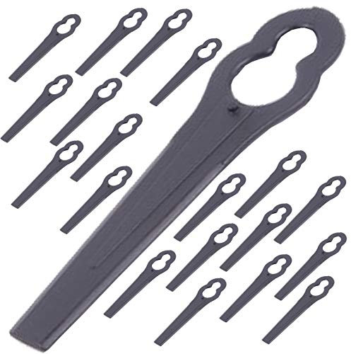 SPARES2GO Plastic Blades for Black & Decker Lawnmower (Pack of 20)