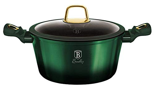 Berlinger Haus Emerald Collection Auflaufform mit Deckel, 24 cm, BH/6058 emerald Edelstahl 18/8