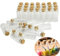 DECARETA 40Pcs Mini Bottles Wish Bottles,10ml Mini Glass Jars Bottles with Cork Lids Stoppers,Small Bottles Clear Little Jars for Sand herbs Salts Presents Wedding Decoration and Spices