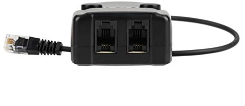 Doppel-Headset RJ9 Adapter Y-Splitter,Dual-Handset Anschluss Splitter mit Mute für Headset Mobilteil, Kompatibel mit Nortel Meridian,Norstar,Avaya,Aastra,Mitel,Polycom,Ge und anderen IP-Telefonen