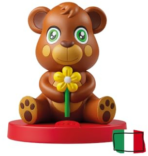 FABA -FFR14301 Teddybär mit Klangfigur, singt und Tanzt mit Nino, Lieder und Kinderreimen, FFR34003