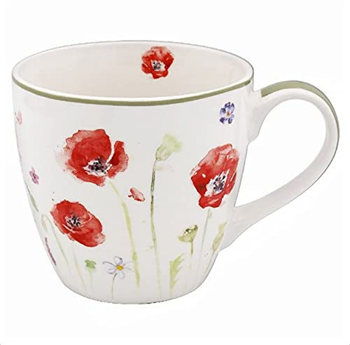 The Leonardo Collection LP94596 Poppy Field Tasse à petit-déjeuner en porcelaine fine