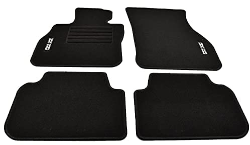 Mattenprofis Velours Logo Fußmatten passend für BMW Mini Clubman F54 ab Bj. 2015 sw
