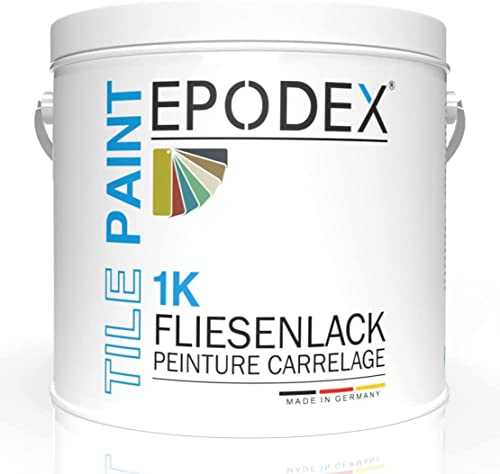 EPODEX® 1K Tile Paint | Tile Paint | Tile Paint Wall and Ceiling Bathroom Kitchen | 45 Colours White Colourful | Odourless Solvent Free Abrasion Resistant | Quantity Discount 1.8-60 kg