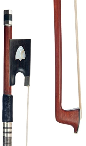 Bogen für Violine Neu IPE Geigenbogen Ebenholz Frosch Geigenbogen Fernambuk 4//4 Geigenbogen (Color : 01)