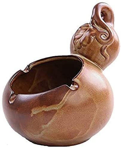 Collic Aschenbecher, Aschenbecher Aus Massivem Holz, Aschenbecher, Retro -Aschenbecher, Tragbare Innenbar Im Freien, Café, Hotelgröße13.5X12,5 cm