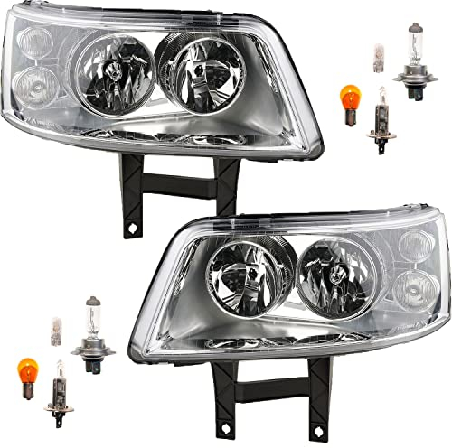 Johns, Scheinwerfer H7/H1 mit LWR & Leuchtmitteln Links Rechts passend für VW T5 Bus