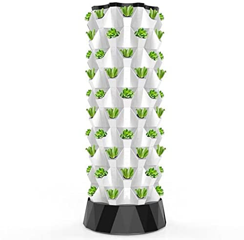 CGLYYDS Tour Hydroponique, Système De Croissance Aquaponique,DIY Soilless Cultivation Garden Tower Tower Aeroponics Culte,pour Les Herbes, Les Fruits Et Légumes,10floors