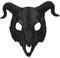 Teufelsmaske Horn Ziegenhörner Schädelmaske Kostümmaske Tiermaske Göttermaske Widder Horn Tier Skelett Maske Monster Cosplay Maske für Maskerade Party und Halloween