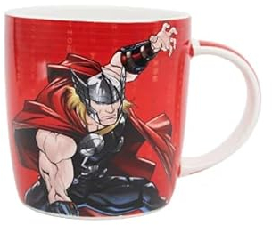 Paranoid Fish Marvel The Avengers Thor Mug Stoneware Mug in Red 400ml