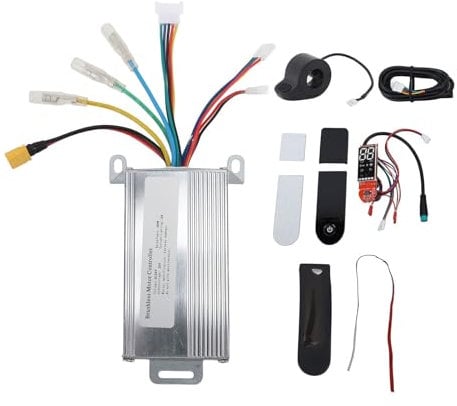 BuyWeek Elektroroller Motor Controller Dashboard Kit für Xiaomi, 36V 350W E-Scooter Motor Controller Daumengas Armaturenbrett Dashboard Abdeckung Kit