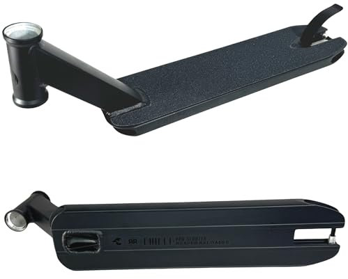 Chilli PRO Scooter Reaper Reloaded 50cm x 12,5cm Stunt-Scooter Park I Hybrid I Deck I Trick I Tret I Roller I Zubehör I Ersatz I mit Griptape schwarz