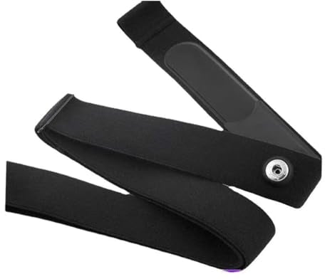 Soft Strap Ersatz Brustgurt verstellbar für Cardio-Sensor, Bluetooth Ant+ Cardio-Gürtel, kompatibel mit Garmin, Wahoo, Polar, Bryton, aus hochwertigem Nylon und Spandex mit Sensoren,Abstand 45mm