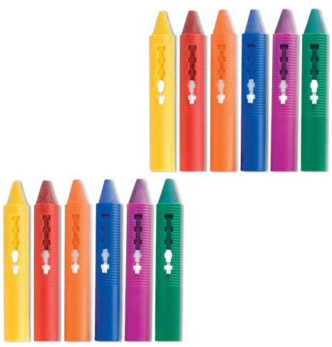 Lizzy 12pc Baby Non Toxic Bath Crayons | Draw, Scribble Make Bath Time Fun Education Fun Toy Easy Washable Wipe Clean Develop Creativity And Imagination