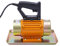 Rüttelmotor Betonvibrator 250W Einphasiger Vibrationsmotor Betonplattenrüttler Betonverdichter Flacher für Straßenbau Hausbau Brückenbau Dammbau und Hafenbau Einphasig Gold