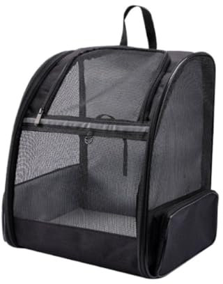 AMULONG Reise & Transport für Hunde Haustier-Rucksack, Katzen-Tragetasche, Verdickter Katzen-Rucksack, Winddicht, Kleiner Hunde-Rucksack Transportbox Kaninchen(C)