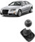 Rumplex Schaltknauf 6 Gang Schaltknüppel Schaltsack Schaltmanschette Schalthebel Abdeckung Schwarz Manuell PU Leder Kompatibel mit Audi A6 4F C6 2004-2011
