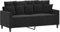 ULUYYUC Schlafsofa Sofas & Couches Schlafcouch Ecksofa - 2-Sitzer-Sofa Schwarz 140 cm Samt für Party Garten Terrasse Lounge