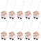 10er Set Weich Filz Schaf Christbaumschmuck Filz Schaf Hängend für Christbaumschmuck u