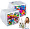 Toy Storage Bags, Board Game Bag - 2 Pieces Board Game Storage with Transparent Storage Pockets with Zipper - Storage Organiser for Kids Toys, Waterproof