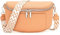 Paigtes Umhängetasche Damen klein Veganes Leder kleine Bauchtasche damen Tasche crossbody bag Handbags for women mit Breitem Schultergurt braun