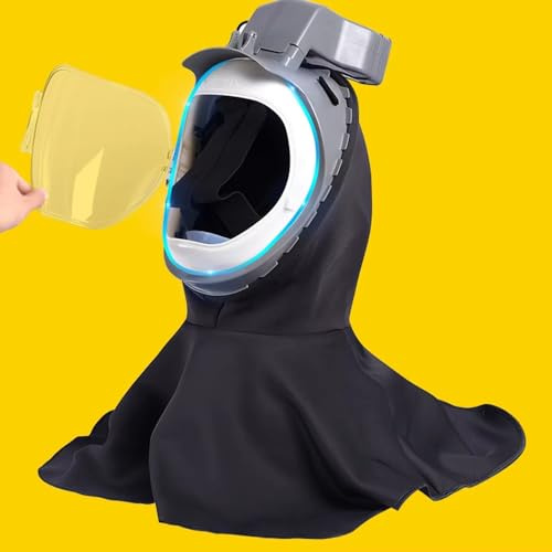 LeTkingok 360° Harvester Elektrische Staubmaske, Luftversorgung und Industrieller Staubschutz, Vollgesichts Integrierter Typ