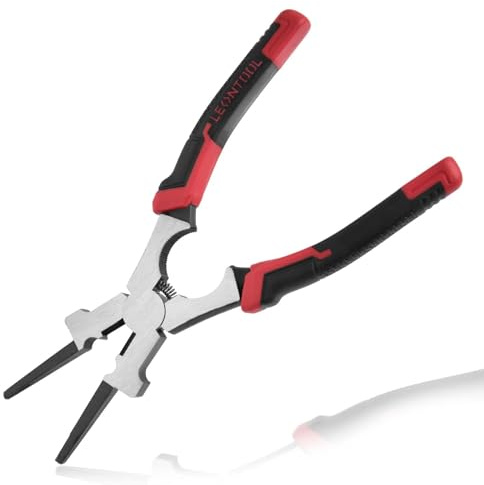 LEONTOOL 8.7 MIG Welding Pliers Multi-Function Welding Tools with MIG Nozzle Cleaner Wire Cutter Ergonomic Handle, Professional MIG Pliers for Welding, Electrical, Mechanical, Workshop and Home Use