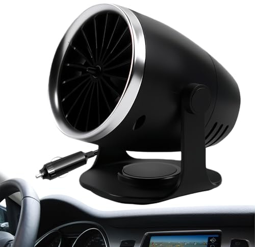 Yplkm Chauffage pour Voiture - 100W Ventilateur Chauffant Pare-Brise | Ventilateur Dégivreur pour Véhicule - pour Bureau Camping Bureau Intérieur Tente Extérieur Camping Car Salle De Bain