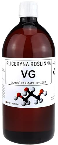 CHOSA Pflanzliches Glycerin Flüssig 1 Liter | Glycerol E422 VG 99,5% Reines, Glyzerin für Haare und Haut, Glicerin für Kosmetik und Seifen