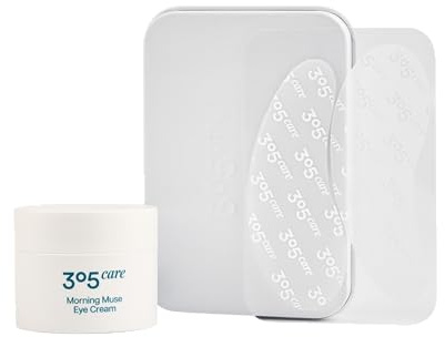 305 Care Morning Glow Eyecare Duo, Augencreme mit wiederverwendbaren Augenpads, Feuchtigkeitsspendende Augenpflege für alle Hauttypen