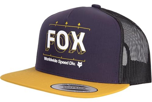 Fox Image Print Snapback Trucker Cap (one Size, Plum)