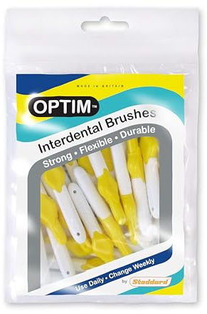 Stoddard Icon Yellow Standard Interdental Brush - 25 Brush in 1 Pack (6)